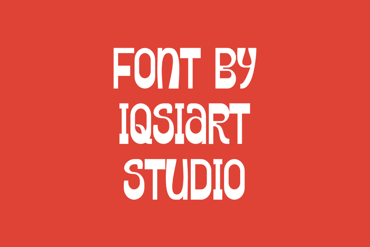 Grobeg - Groovy Font, a Sans Serif Font by Iqsiart Studio (Photo 4 of 7)