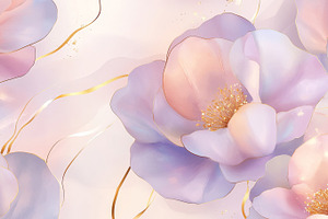 Delicate floral pattern with pastel, a Photo by Dvoevnore photos