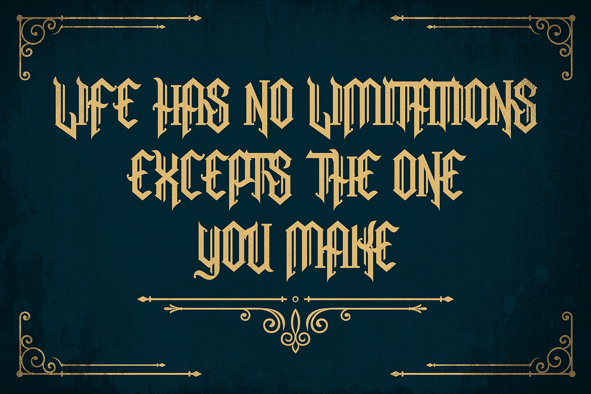 Snubhore - Gothic Typeface, a Blackletter Font by figuree studio (Photo 2 of 10)