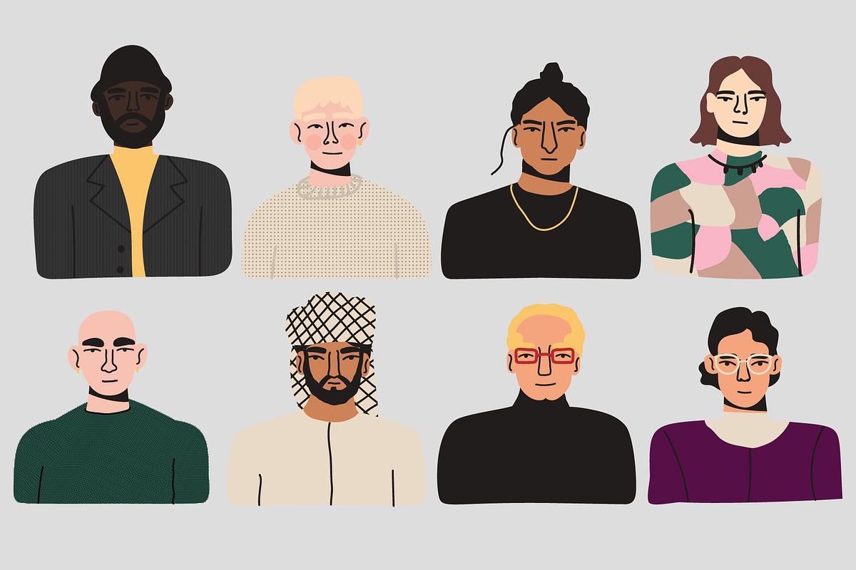 Men. Vector and raster graphics, a Person Illustration by Oliana Moroz (Photo 6 of 18)
