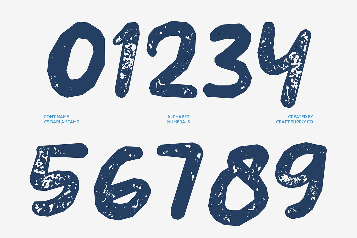 CS Darla Stamp, a Script Font by Craft Supply Co. (Photo 6 of 8)