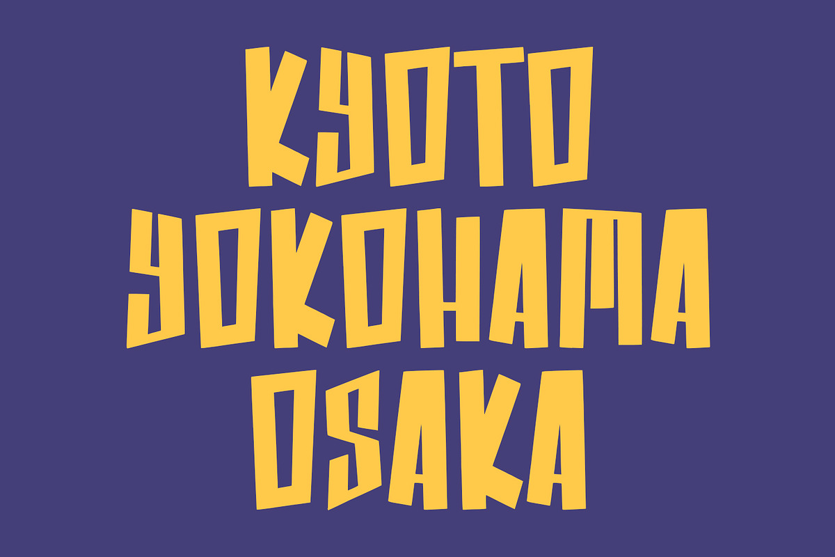Doshiro Comic Display Typeface, a Sans Serif Font by Maulana Creative (Photo 4 of 8)