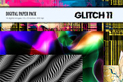 Glitch Psychedelic 11. Digital Paper, a Texture Illustration by KENO Mascots (Thumbnail 2 of 9)