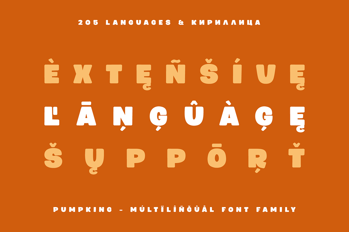 Pumpking Friendly Typeface, a Sans Serif Font by alpercakici (Photo 3 of 17)