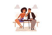 Couples on good and bad dates set, a Person Illustration by Good Studio (Thumbnail 2 of 9)