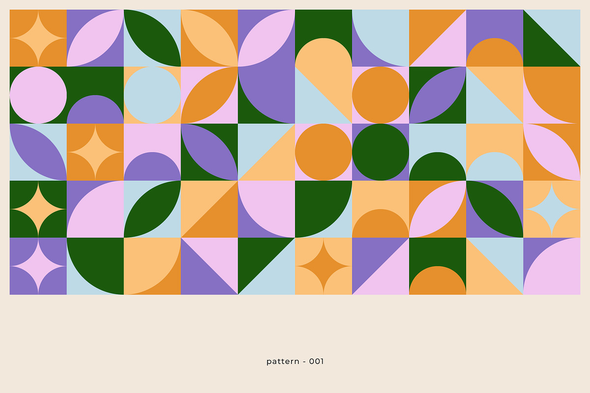 GeoAbstract - 100 Vector Patterns, a Pattern Graphic by Léo Alexandre (Photo 2 of 22)
