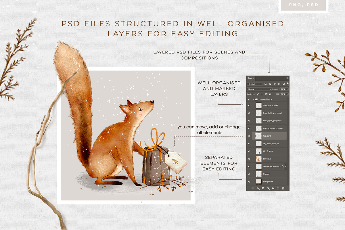 Forest Animals Celebration, an Animal Illustration by TL Design (Photo 3 of 8)