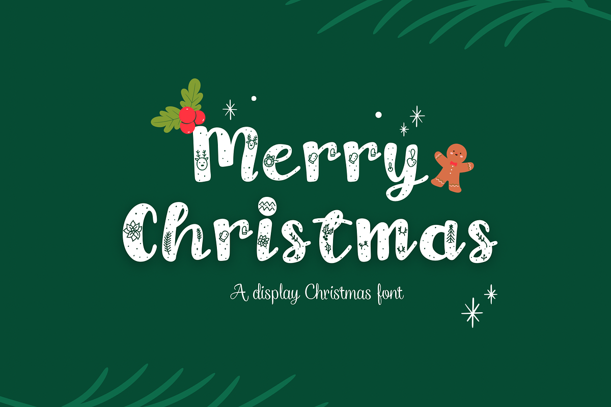 Merry Christmas font, a Handwritten Font by JJuta (Photo 1 of 6)