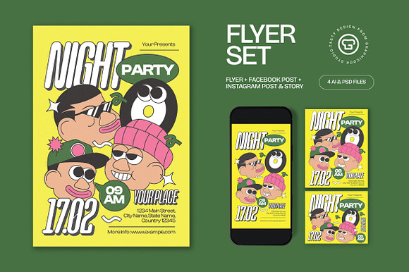 Party Night Flyer preview 4