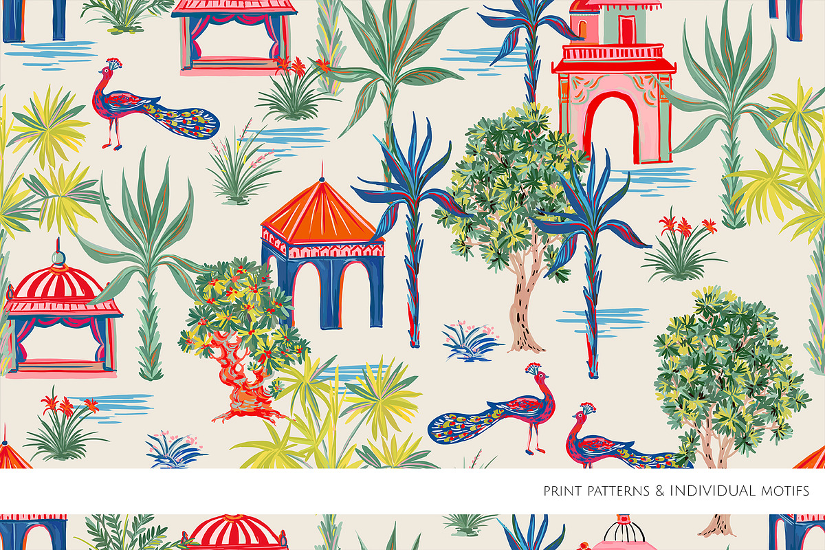 Chinoiserie Design(Pattern & motifs), a Pattern Graphic by HannaStudio (Photo 6 of 7)
