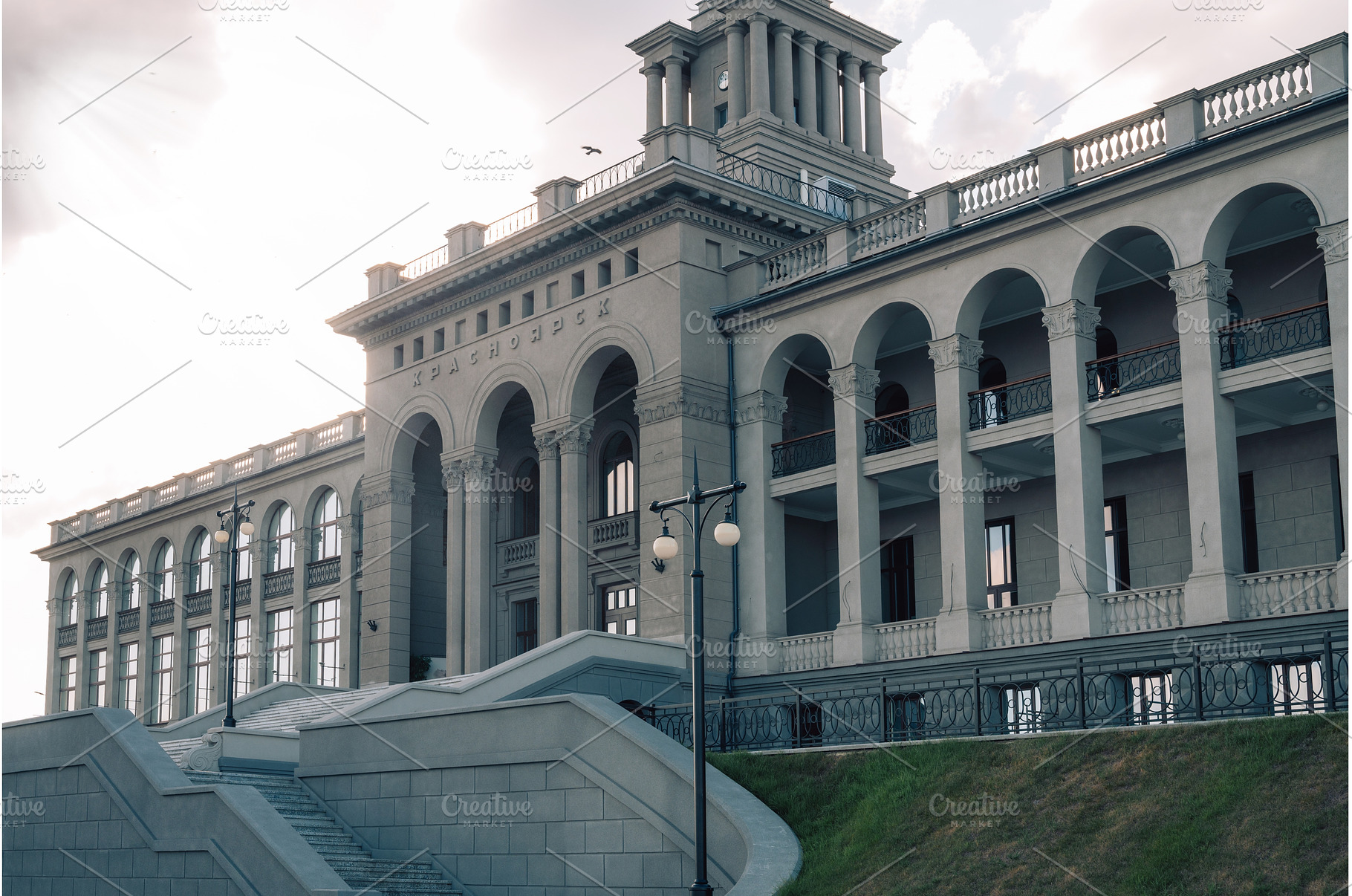 Krasnoyarsk River station, an Architecture Photo by Jan Jack Russo Media