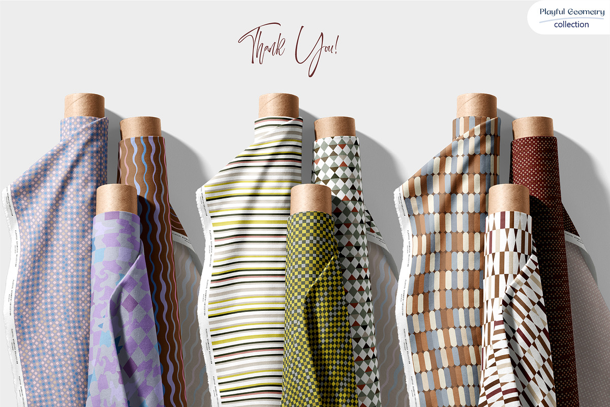 Playful Geometry - Pattern Bundle, a Pattern Graphic by InaCorart (Photo 17 of 17)