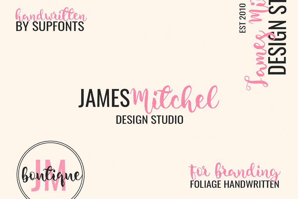 Foliage cute handwritten font preview 5