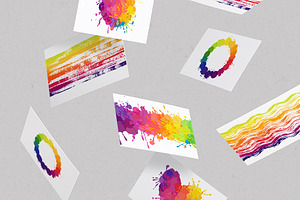 Colorful Life: Vector Splatters Set