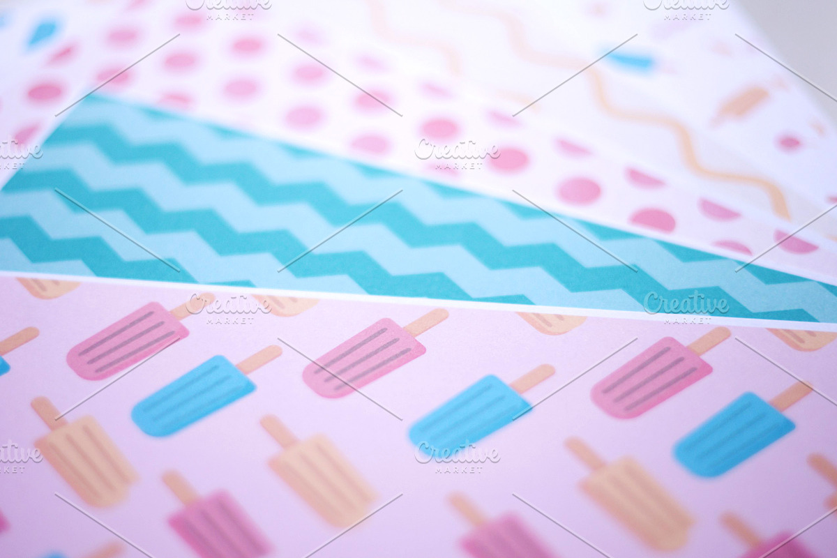Ice cream summer 4 seamless pattern, a Pattern Graphic by OctoPaper (Photo 3 of 3)