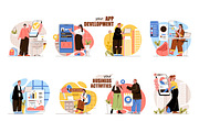 Flat Web Concept Illustrations, a Finance Illustration by alexdndz (Thumbnail 2 of 14)