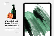 Oil Pastel Procreate Brushes, a Brush Add-On by Spasibenko Art (Thumbnail 7 of 11)