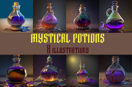 ultra realistic mystical potions
