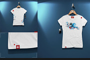 Women's T-shirt On 5 Stages Mock-up, a Hoody Mockup by Mocca Mockups Store (Thumbnail 7 of 59)