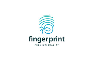 Fingerprint Logo Human Identity, a Branding & Logo Template by Maylianaw28
