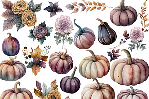 Oh My Gourd Fall Pumpkin Clipart Set