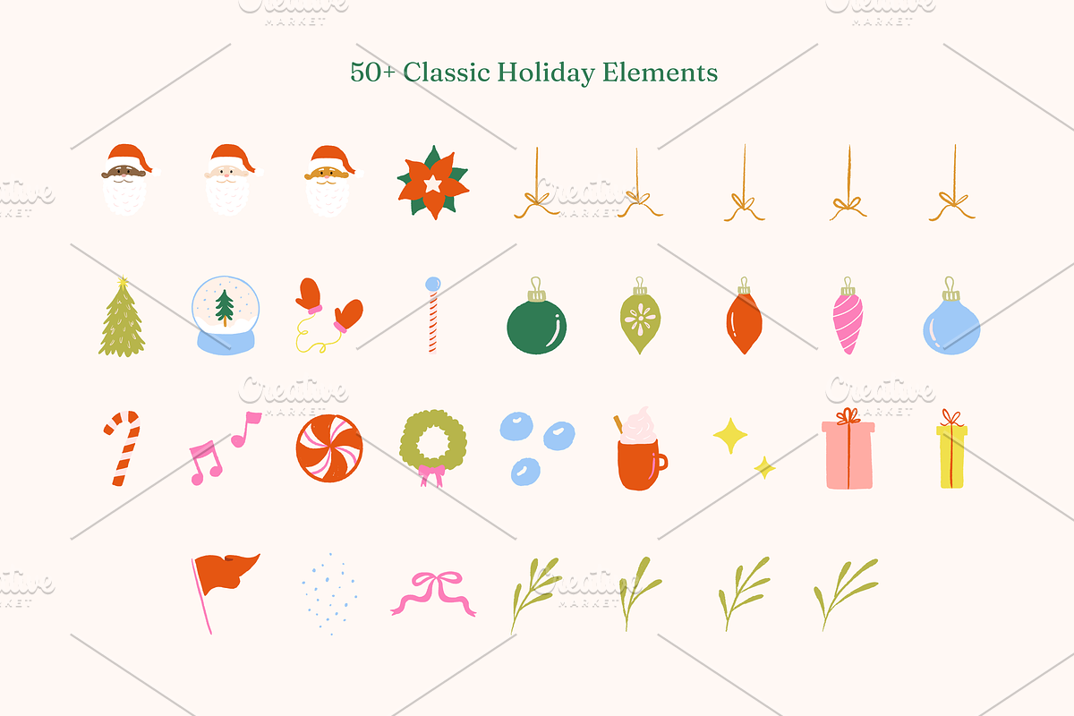 Christmas Handdrawn Illustration Set, an Illustration by Fourteen Creative Co. (Photo 4 of 11)