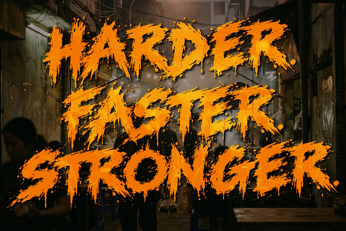 RAVANGE BUSTERS - Bold Grunge Chaos, a Handwritten Font by HypeWorksCo (Photo 9 of 12)