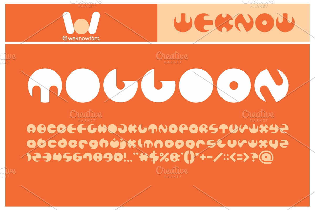 million font, a Font by weknow (Photo 1 of 5)