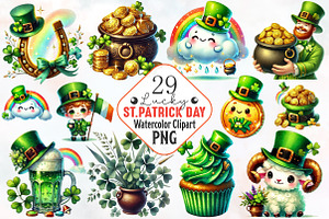 St Patrick's day sublimation clipart, an Illustration by RobertsArt