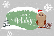 Winter sticker, an Animal Illustration by JulianArt (Thumbnail 2 of 8)