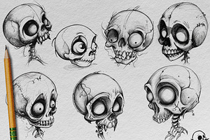 The Skull Sketch Book