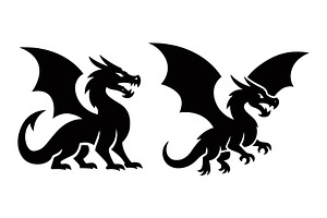 Dragons vector, an Animal Illustration by Pixes