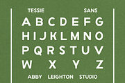 TESSIE SANS by Abby Leighton, a Sans Serif Font by Abby Leighton Studio (Thumbnail 2 of 3)
