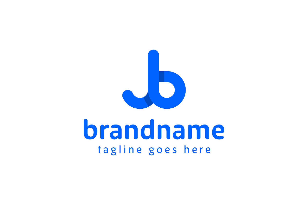 Letters JB Lowercase Logo, a Branding & Logo Template by Pray Art Design Studio