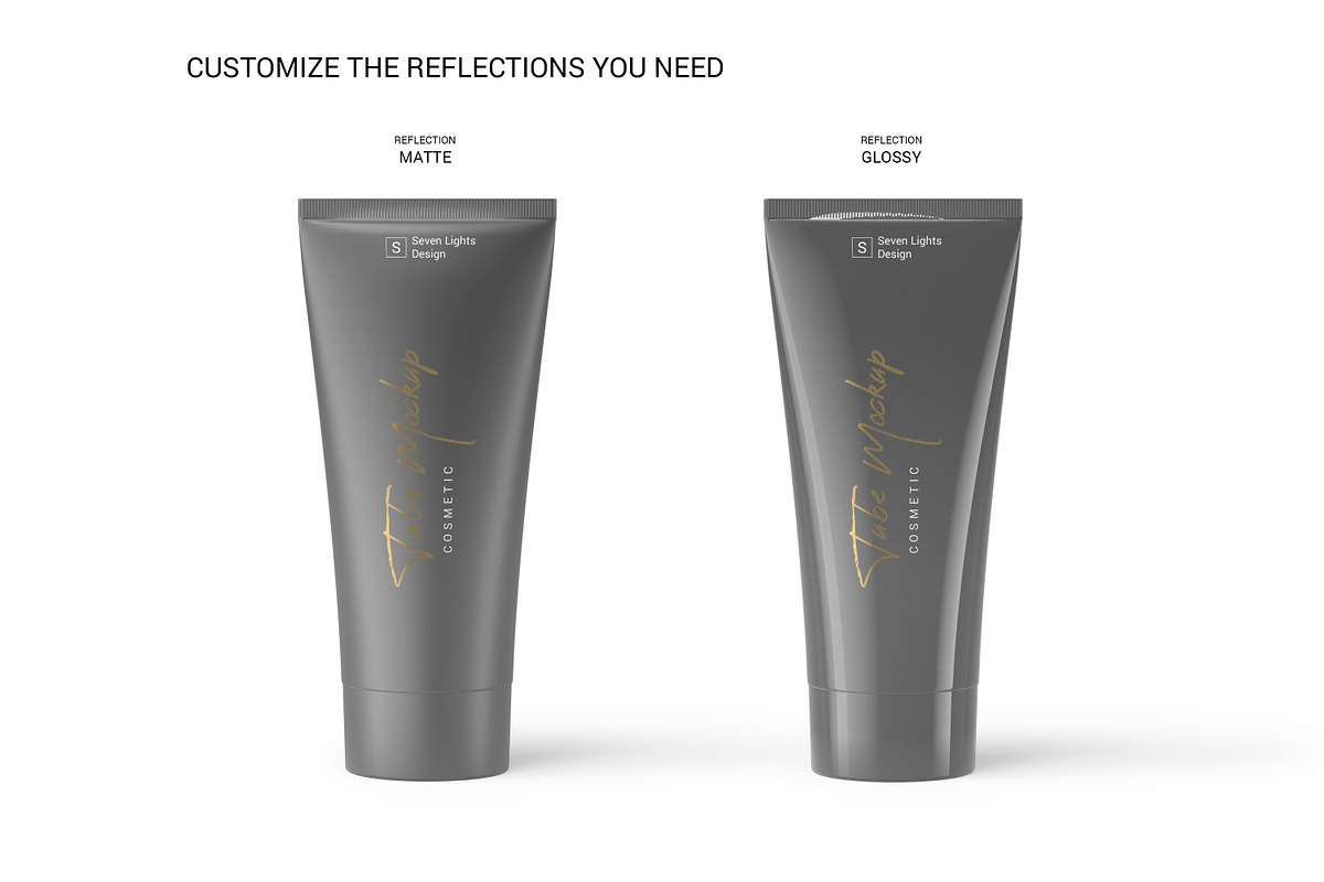 Cosmetic Tube Mockup #2, a Packaging Mockup by Seven Lights (Photo 7 of 9)