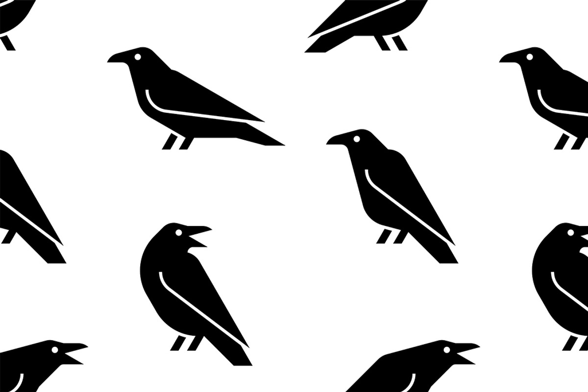 Raven Logo, a Graphic by NataliiaVolyk (Photo 5 of 6)