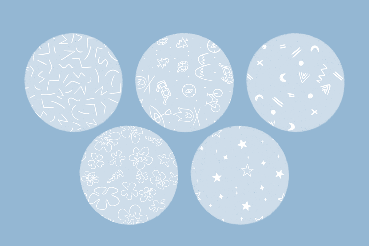 Summer Pattern Brush Pack Procreate, a Brush Add-On by cathconofolio (Photo 3 of 5)