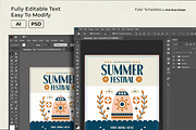 Folk Art Summer Festival Flyer, a Flyer Template by Hole Hope Design (Thumbnail 4 of 5)