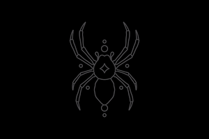 Cool Spider Hipster Logo Design