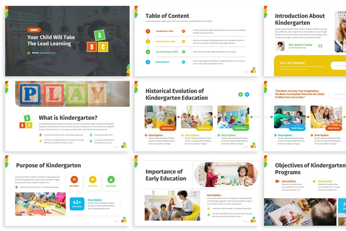 Learnify - Kindergarten Powerpoint, a Presentation Template by SlideFactory (Photo 2 of 4)
