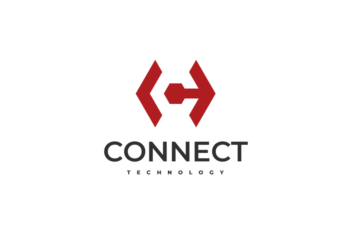Connect Letter C Arrow Logo Design