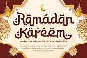 Barakah - Arabic Style Display Font, a Symbol Font by TokoPress (Thumbnail 8 of 15)
