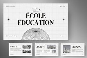 École - Education Presentation, a Presentation Template by FIBRINOSÄ