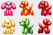 Balloon Dog Sublimation Clipart, an Animal Illustration by Rose Art (Thumbnail 4 of 5)