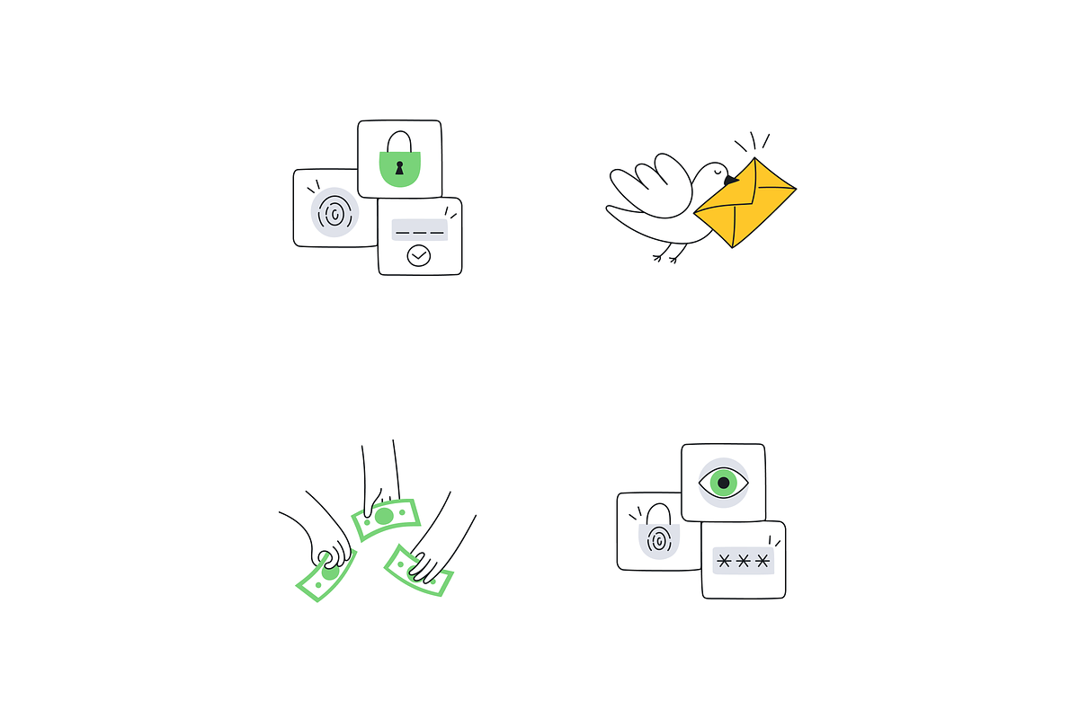 58 Cute Outline Vector Illustrations, a Finance Illustration by BadBrother (Photo 15 of 20)