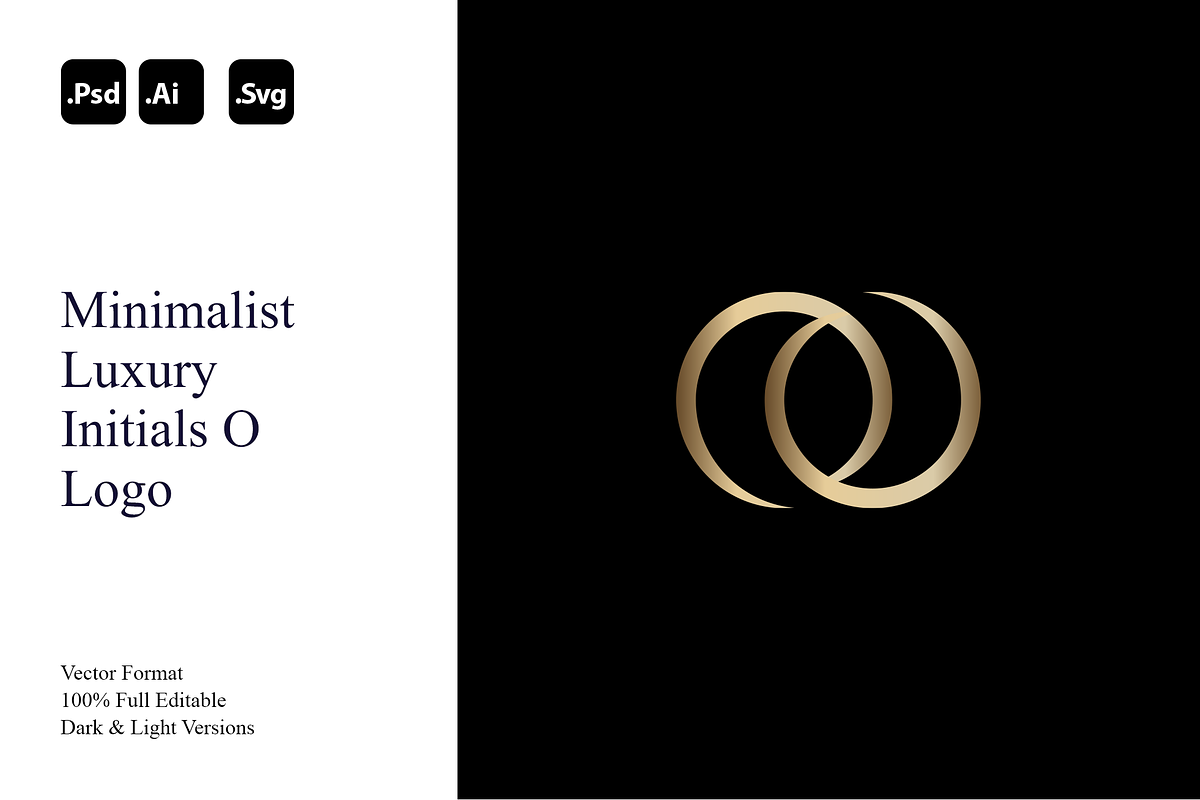 Minimalist Luxury Initials O Logo, a Branding & Logo Template by Luxury Logos (Photo 1 of 4)