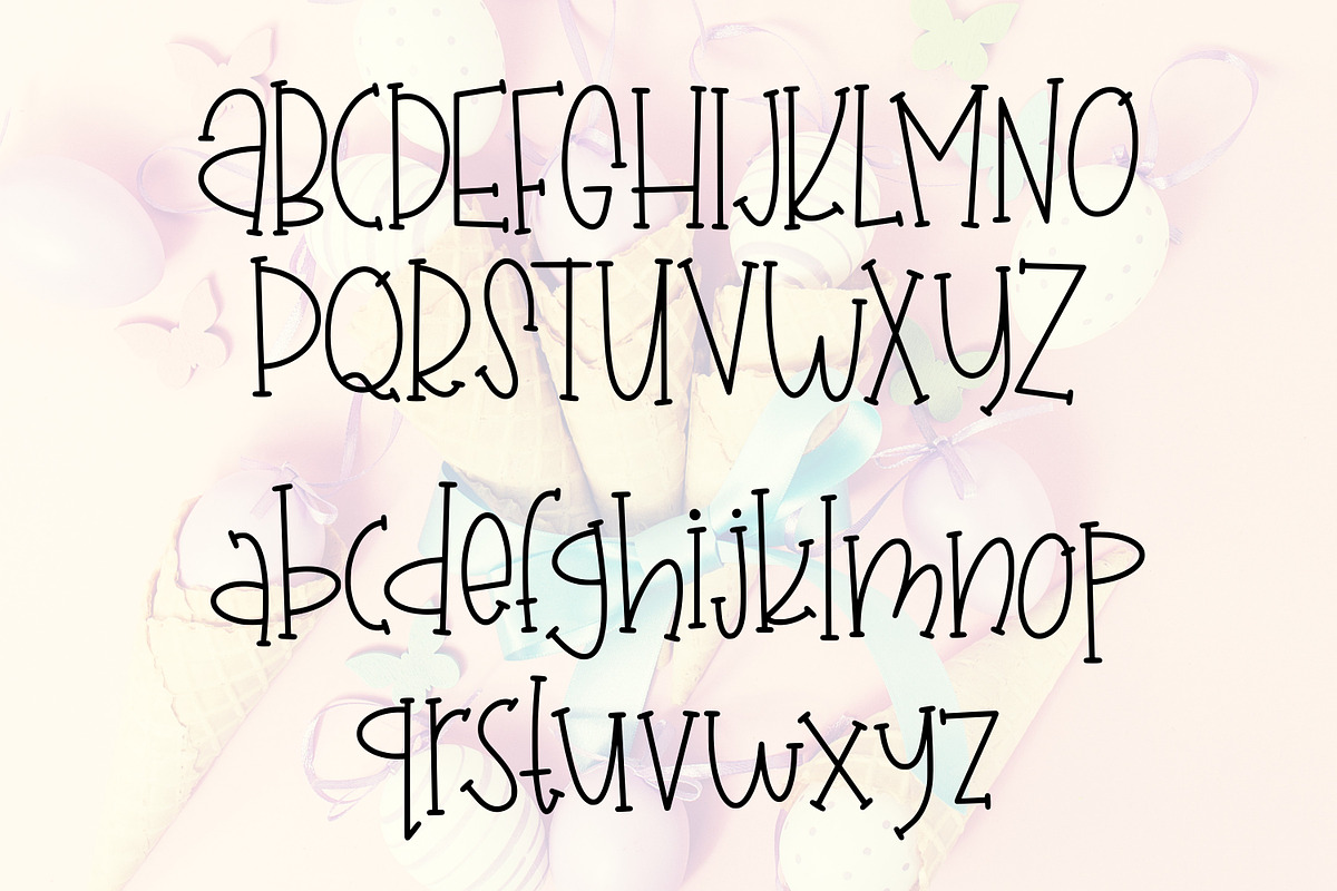 Chick-A-Leigh, a Serif Font by Kitaleigh (Photo 2 of 5)