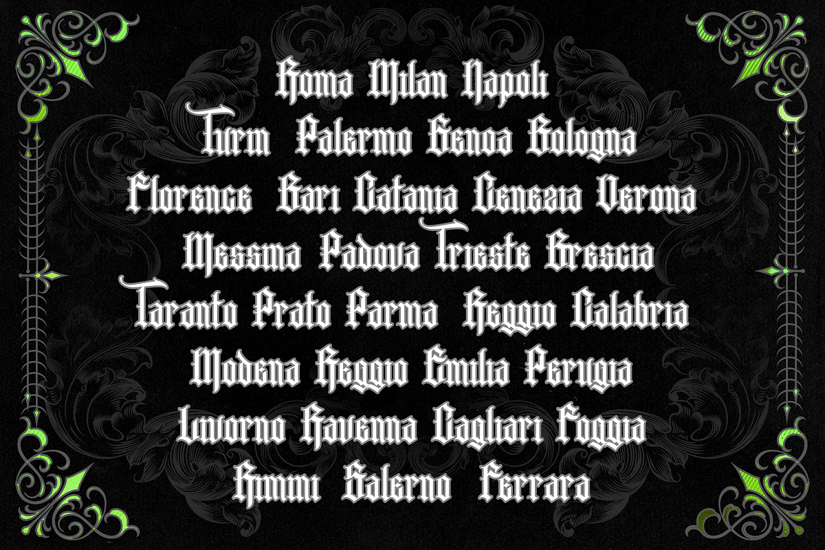 SERVETUS BLACKLETTER presale, a Blackletter Font by dansdesign (Photo 6 of 8)