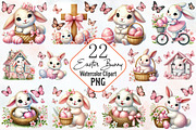 Easter clipart bundle rabbit bunny p, an Illustration by RobertsArt (Thumbnail 1 of 7)