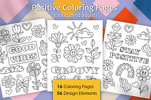Groovy Coloring Pages Bundle